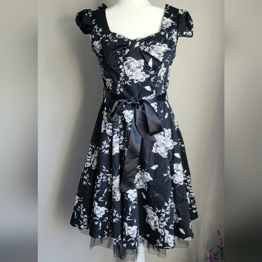 NWT 50s Rockabilly Retro Dress - Xl/16 - floral